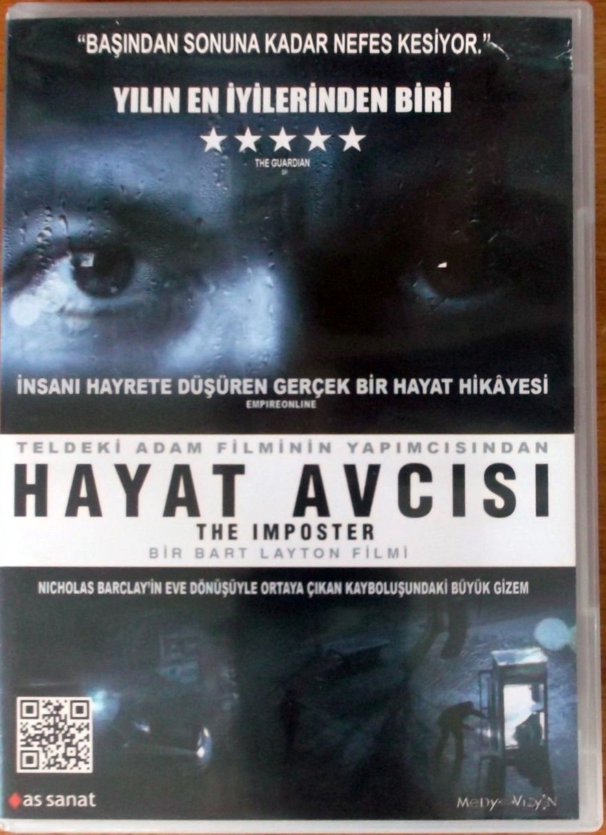 HAYAT AVCISI - THE IMPOSTER - BART LAYTON - DVD 2.EL