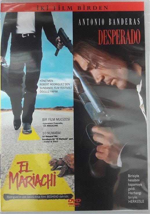 EL MARIACHI / DESPERADO - İKİ FİLM BİRDEN - ANTONIO BANDERAS - ROBERT RODRIGUEZ - DVD SIFIR