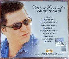 CENGİZ KURTOĞLU - SÖZLERİM SEVENLERE (2000) - CD SİNDOMA MÜZİK 2.EL
