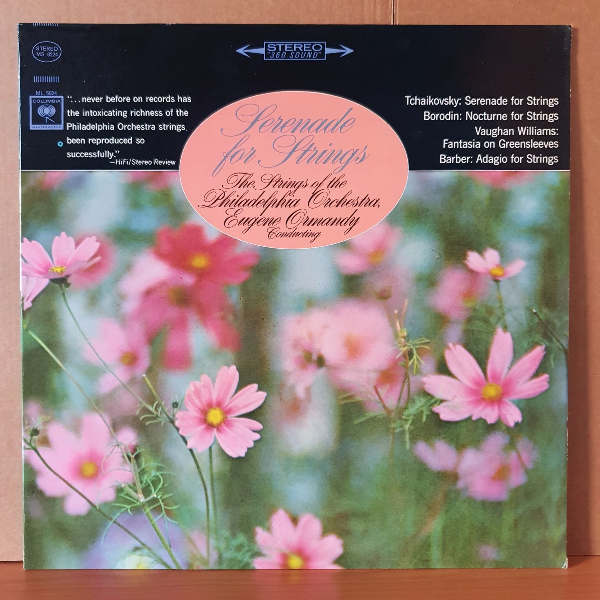 SERENADE FOR STRINGS / TCHAIKOVSKY, BORODIN, VAUGHAN WILLIAMS, BARBER / PHILADELPHIA ORCHESTRA, EUGENE ORMANDY (1960) - LP 2.EL PLAK