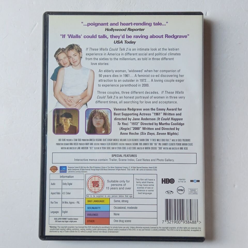 IF THESE WALLS COULD TALK 2 - VANESSA REDGRAVE, CHLOE SEVIGNY - DVD 2.EL