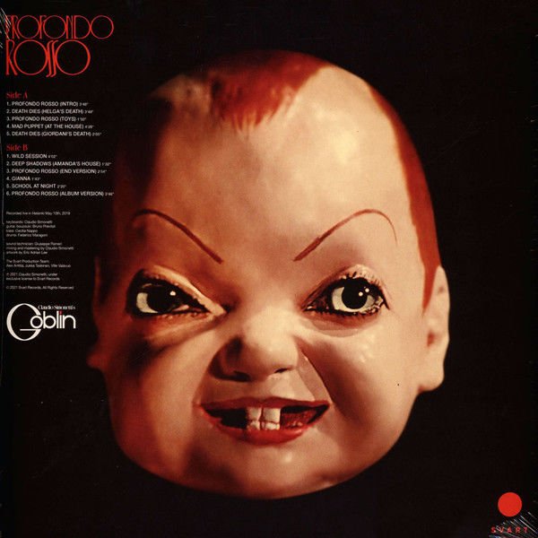 GOBLIN (CLAUDIO SIMONETTI'S GOBLIN) - DARIO ARGENTO'S PROFONDO ROSSO / LIVE SOUNDTRACK (2021) - LP BLACK VINYL EDITION SIFIR PLAK