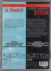 EL MARIACHI / DESPERADO - İKİ FİLM BİRDEN - ANTONIO BANDERAS - ROBERT RODRIGUEZ - DVD SIFIR