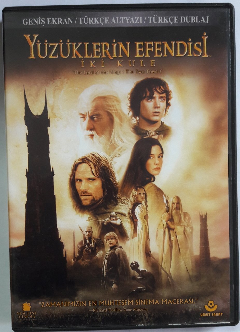 YÜZÜKLERİN EFENDİSİ İKİ KULE - THE LORD OF THE RINGS THE TWO TOWERS - 2DVD 2.EL
