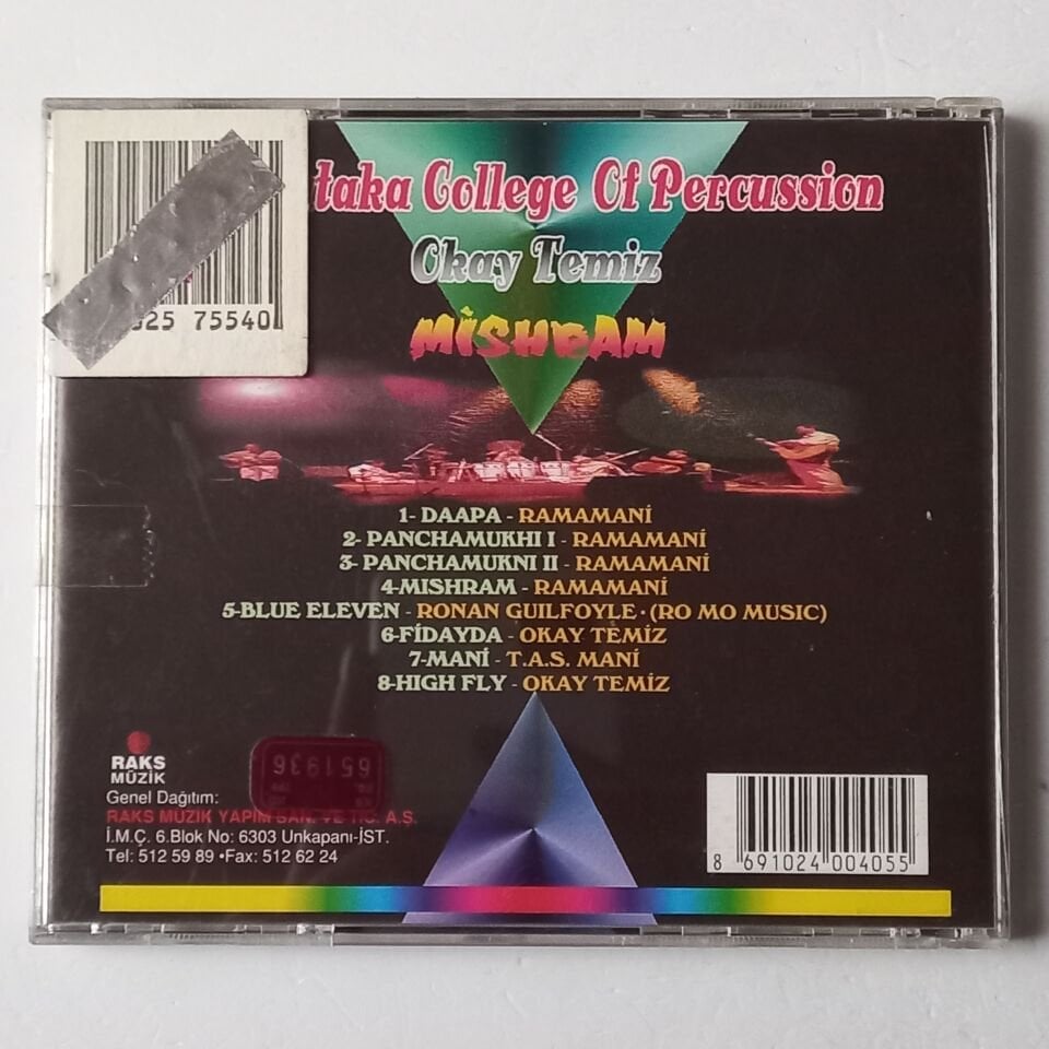 KARNATAKA COLLEGE OF PERCUSSION, OKAY TEMİZ – MISHRAM (1996) - CD 2.EL