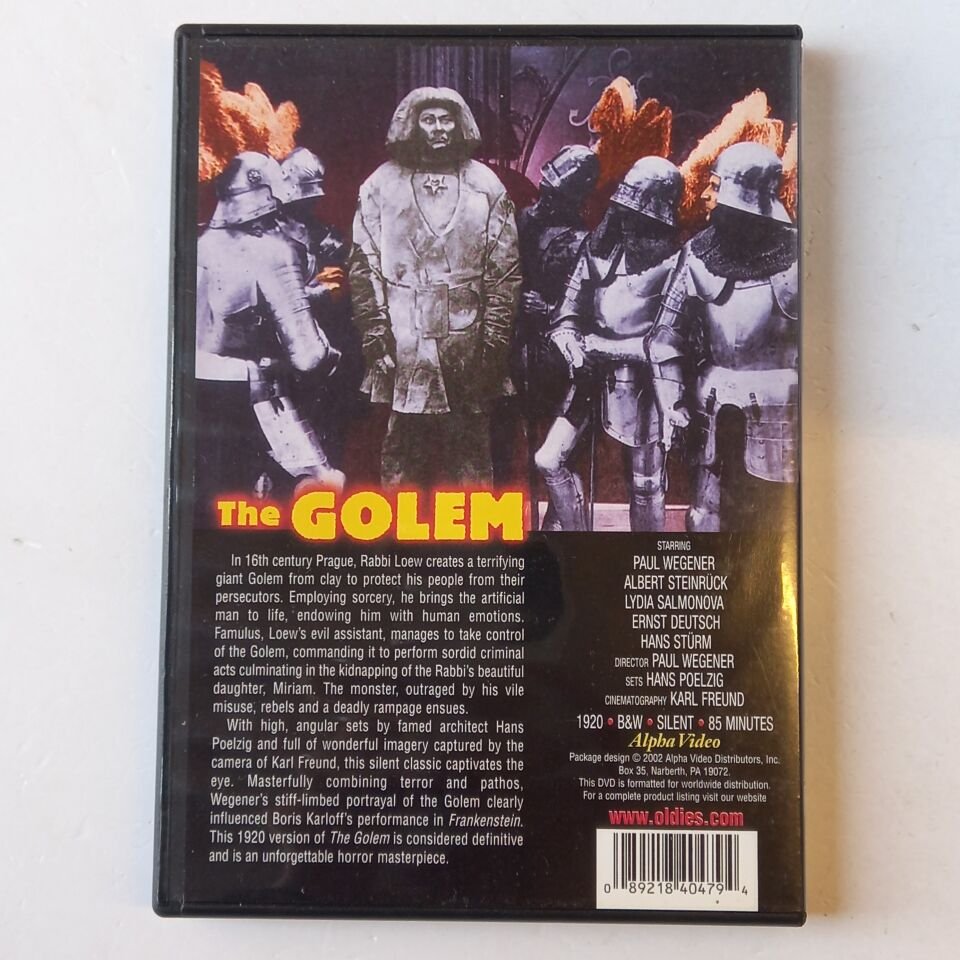 THE GOLEM - PAUL WEGENER, LYDA SALMONOVA - DVD 1.BÖLGE 2.EL