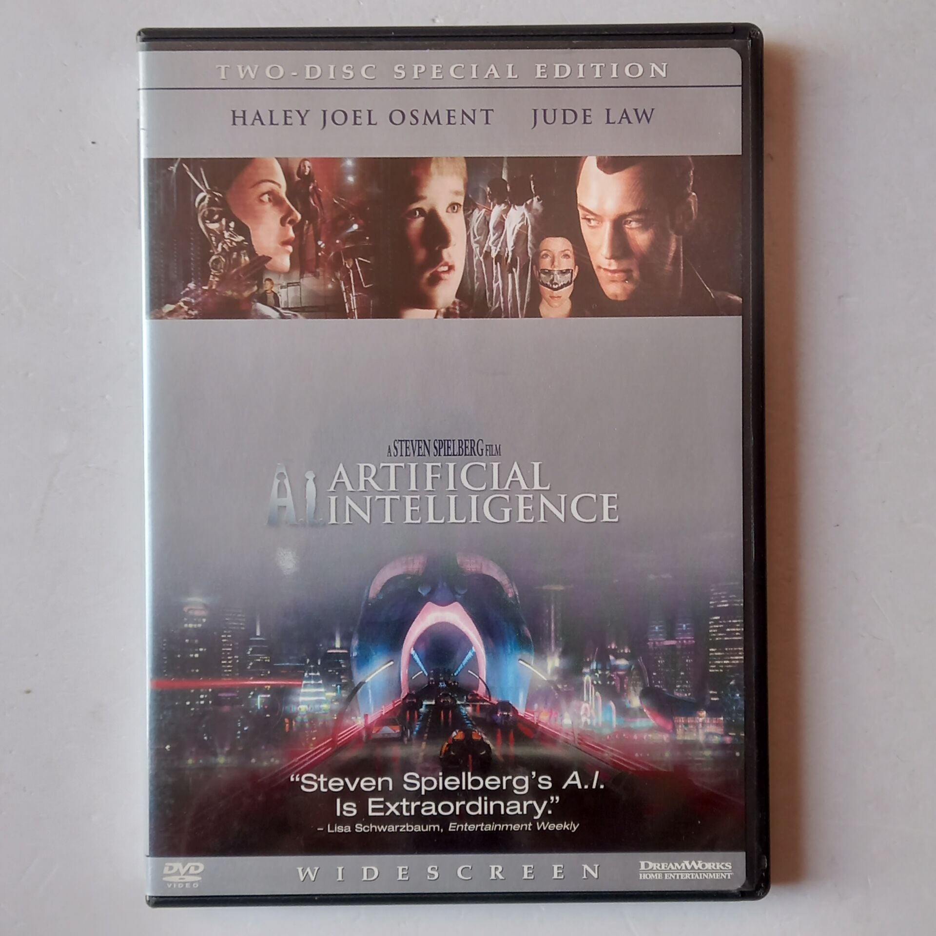A.I / ARTIFICAL INTELLIGENCE SPECIAL EDITION - STEVEN SPIELBERG, HALEY JOEL OSMENT, JUDE LAW - 2DVD 1.BÖLGE 2.EL