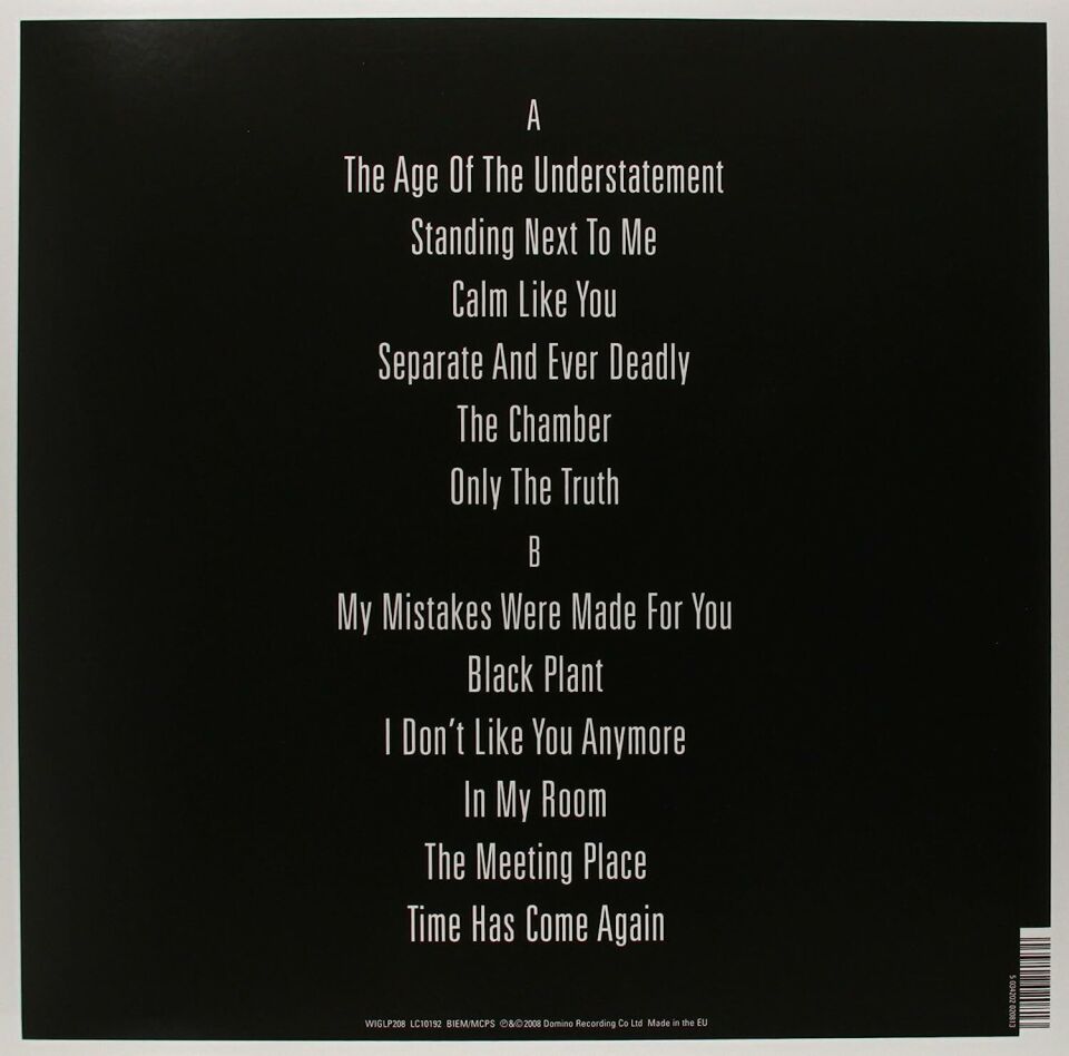 LAST SHADOW PUPPETS - THE AGE OF THE UNDERSTATEMENT (2008) - LP 2015 EDITION REISSUE SIFIR PLAK