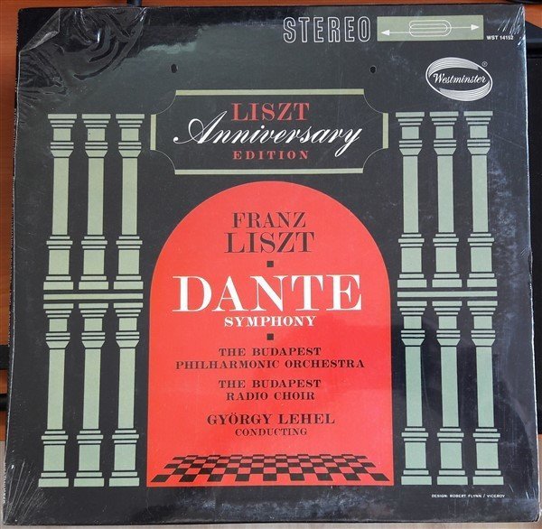LISZT: DANTE SYMPHONY, BUDAPEST PHILHARMONIC ORCHESTRA, GYÖRGY LEHEL - LP SIFIR