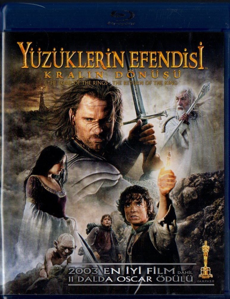 THE LORD OF THE RINGS THE RETURN OF THE KING - YÜZÜKLERİN EFENDİSİ KRALIN DÖNÜŞÜ - PETER JACKSON - BLU-RAY 2.EL