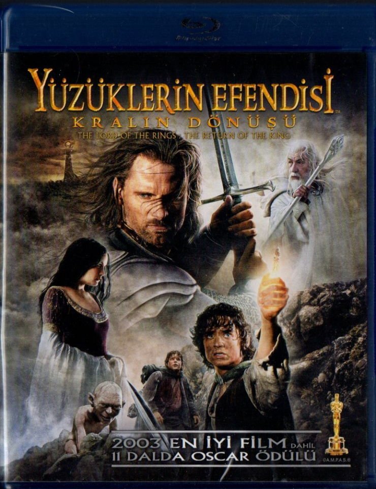 THE LORD OF THE RINGS THE RETURN OF THE KING - YÜZÜKLERİN EFENDİSİ KRALIN DÖNÜŞÜ - PETER JACKSON - BLU-RAY 2.EL