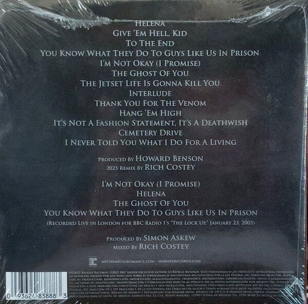 MY CHEMICAL ROMANCE – THREE CHEERS FOR SWEET REVENGE (2004) - CD REMASTERED 2025 DELUXE EDITION DIGISLEEVE AMBALAJINDA SIFIR