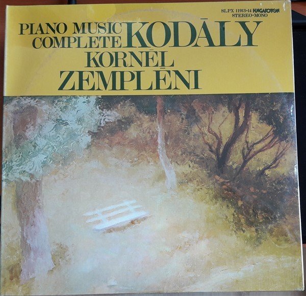 KODALY: COMPLETE PIANO MUSIC, KORNEL ZEMPLENI - 2LP SIFIR