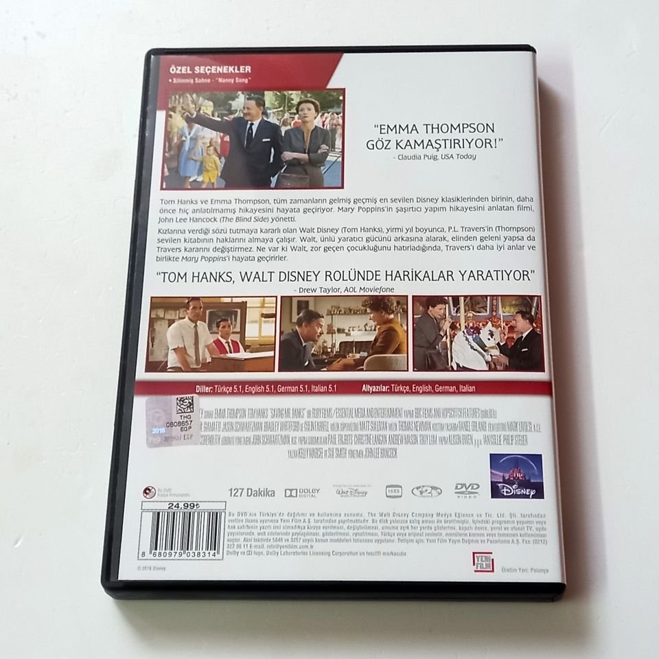 MR. BANKS / SAVING MR. BANKS - EMMA THOMPSON, TOM HANKS, YÖN.: JOHN LEE HANCOCK  - DVD 2.EL