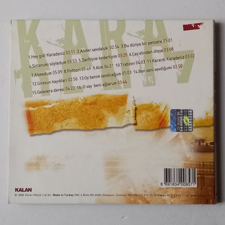 ŞEVVAL SAM – KARADENİZ (2008) - CD DIGIPAK 2.EL