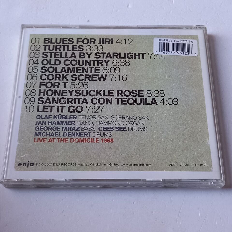 OLAF KÜBLER & JAN HAMMER TRIO – TURTLES / LIVE AT DOMICILE 1968 (2007) - CD 2.EL