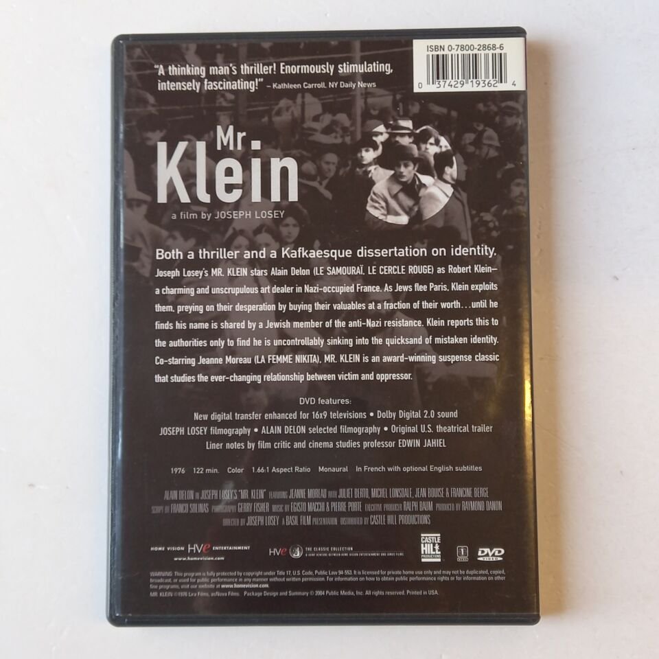 MR. KLEIN - JOSEPH LOSEY, ALAIN DELON, JEANNE MOREA - DVD 1.BÖLGE 2.EL