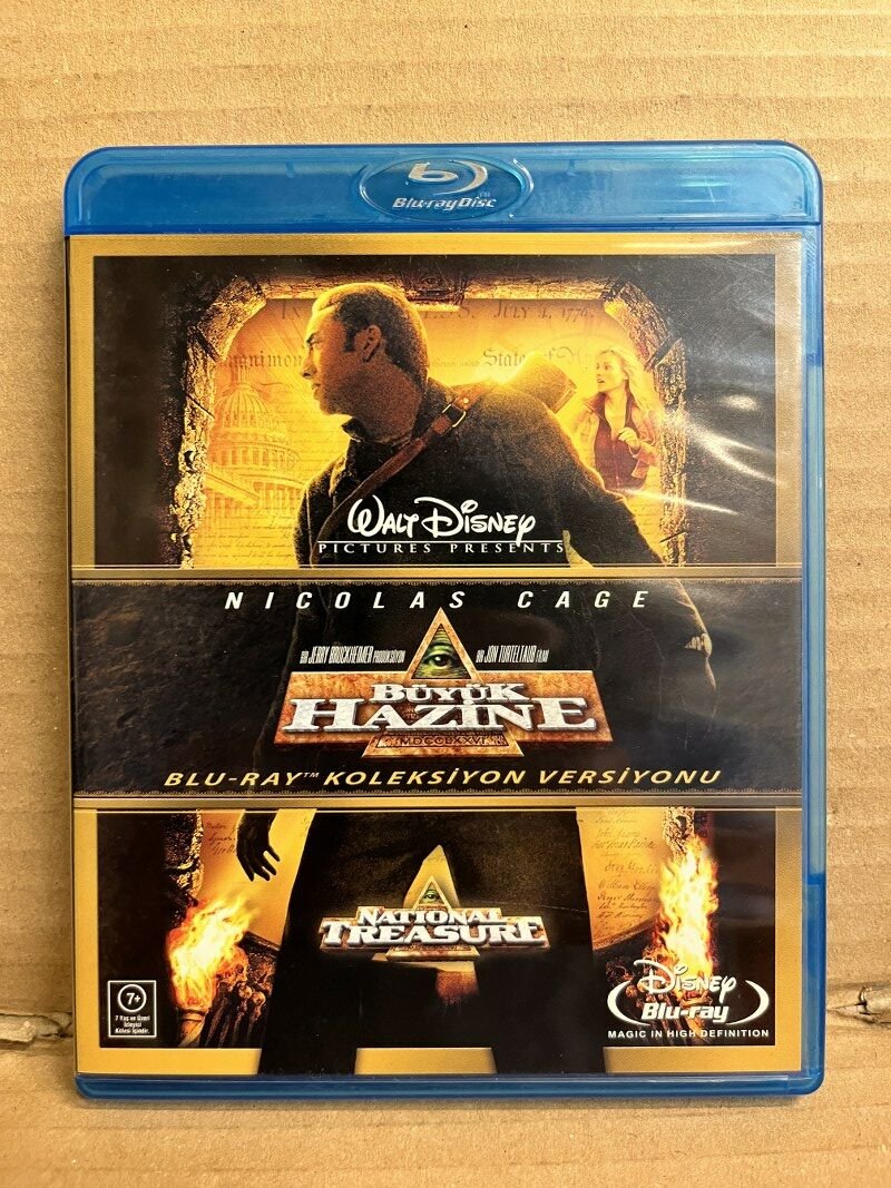 NATIONAL TREASURE - BÜYÜK HAZİNE - NICOLAS CAGE - DISNEY - BLU-RAY 2.EL