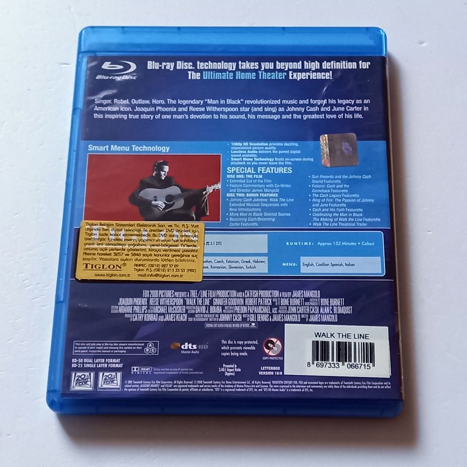 WALK THE LINE - JOAQUIN PHOENIX, REESE WITHERSPOON - YÖN.: JAMES MANGOLD - 2 X BLU-RAY EXTENDED CUT 2.EL