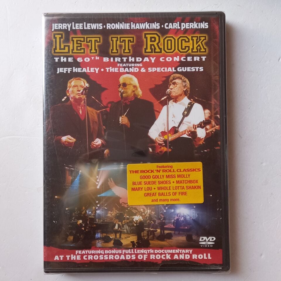 LET IT ROCK: THE 60TH BIRTHDAY CONCERT - JERRY LEE LEWIS, RONNIE HAWKINS, CARL PERKINS (2005) - DVD AMBALAJINDA SIFIR