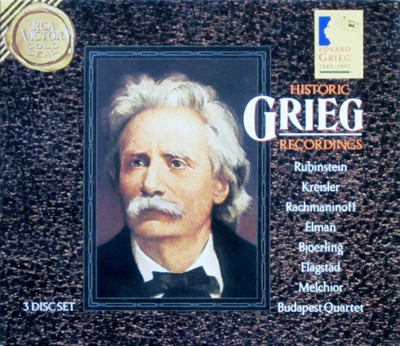 GRIEG - HISTORIC RECORDINGS (1993) - 3CD 2.EL