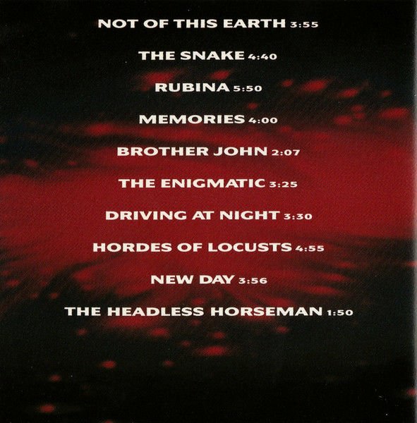 JOE SATRIANI – NOT OF THIS EARTH (1986) - CD 1997 REISSUE AMBALAJINDA SIFIR