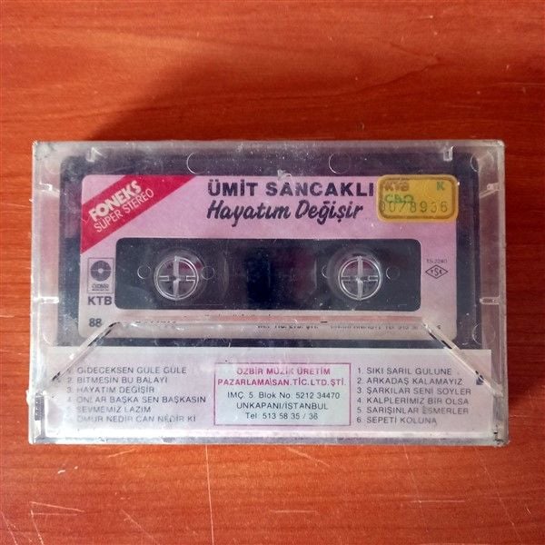 ÜMİT SANCAKLI - HAYATIM DEĞİŞİR (1988) - KASET ÖZBİR MÜZİK SIFIR
