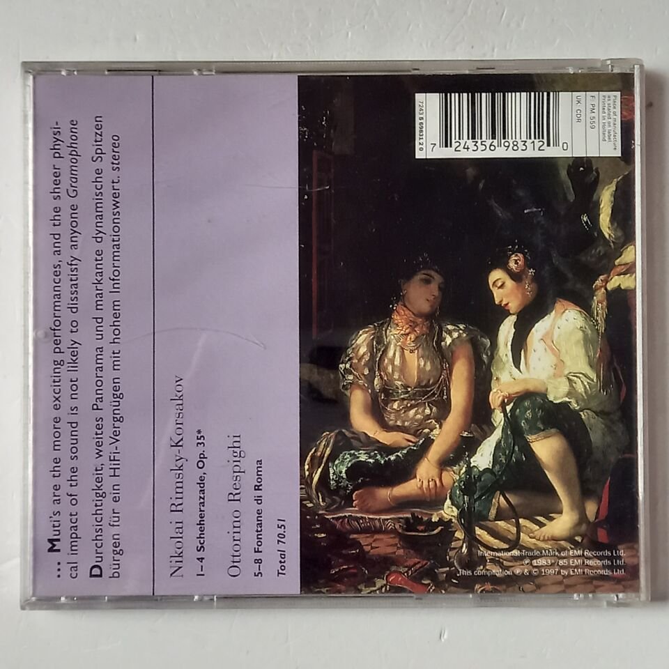 RIMSKY-KORSAKOV: SCHEHERAZADE - THE PHILADELPHIA ORCHESTRA, RICCARDO MUTI (1983) - CD 1997 REISSUE 2.EL