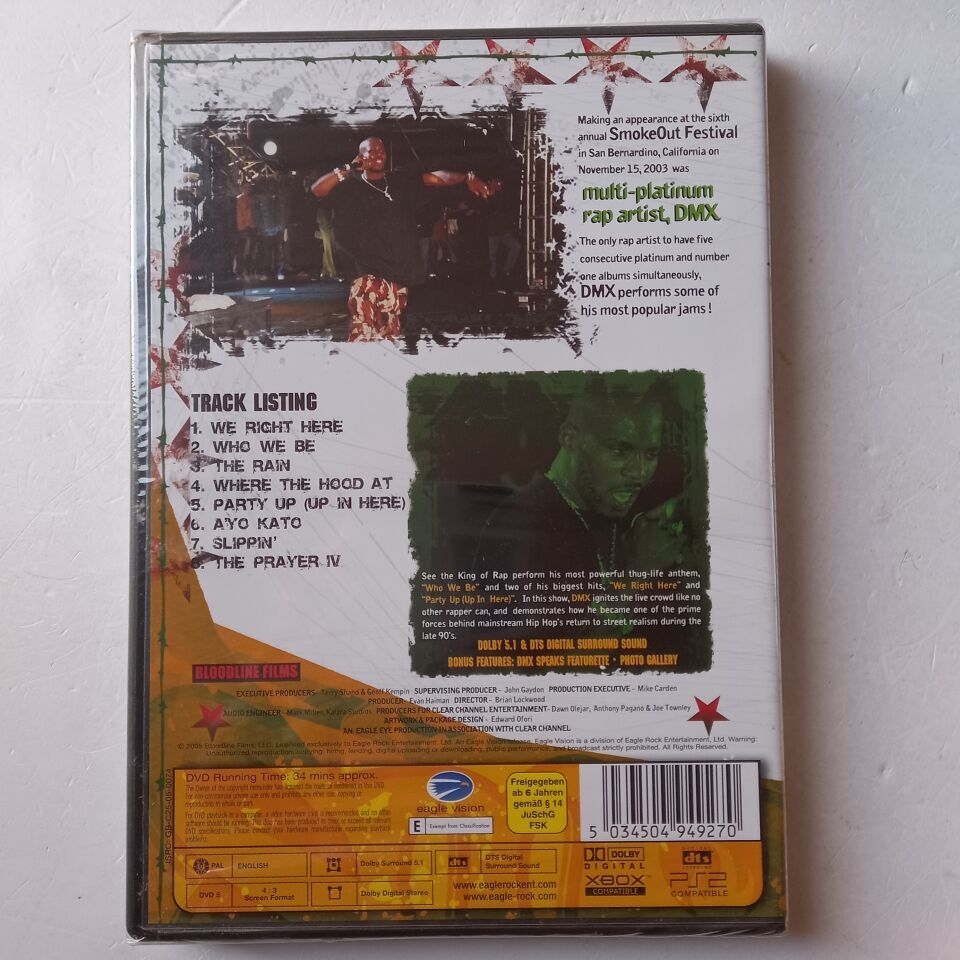 DMX – SMOKEOUT (2005) - DVD AMBALAJINDA SIFIR