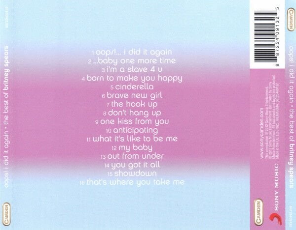 BRITNEY SPEARS – OOPS! I DID IT AGAIN / THE BEST OF (2012) - CD JEWEL CASE AMBALAJINDA SIFIR