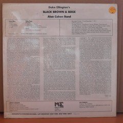 DUKE ELLINGTON'S BLACK, BROWN & BEIGE - ALAN COHEN BAND (1976) - LP DÖNEM BASKISI SIFIR PLAK