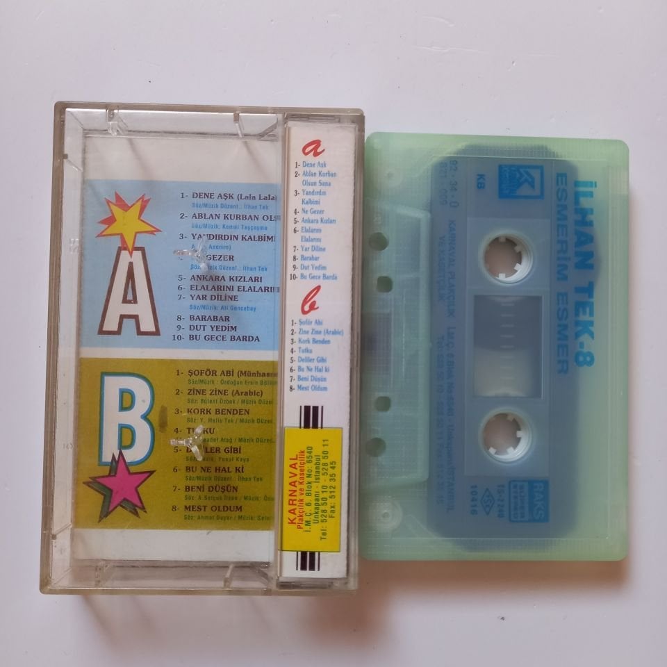 İLHAN TEK - ESMERİM ESMER 8 (1992) -  KASET 2.EL