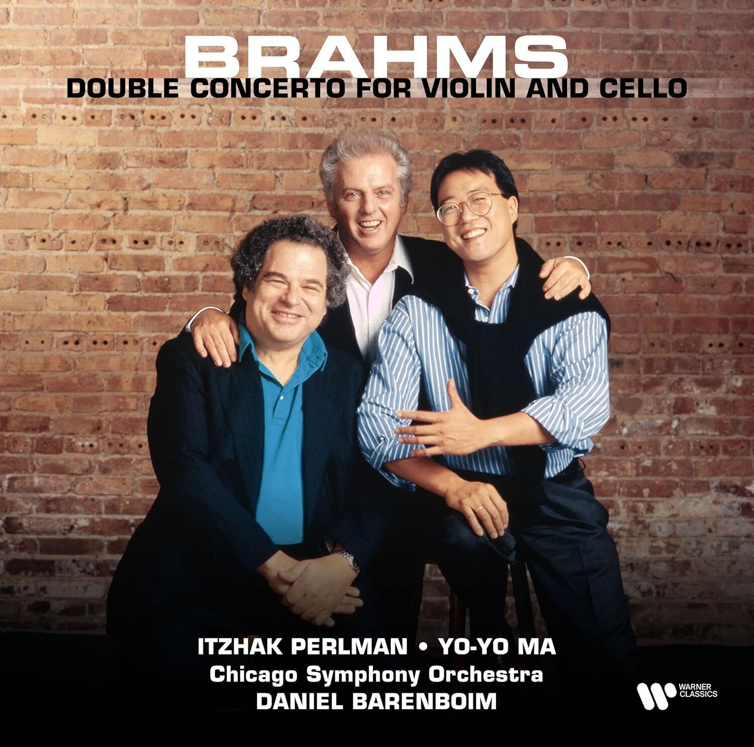 BRAHMS - DOUBLE CONCERTO FOR VIOLIN AND CELLO / ITZHAK PERLMAN , YO-YO MA , DANIEL BARENBOIM , CHICAGO SYMPHONY ORCHESTRA (2025) - LP WARNER CLASSICS SIFIR PLAK
