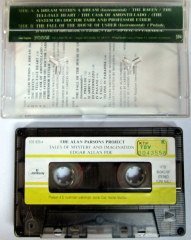 ALAN PARSONS PROJECT - TALES OF MYSTERY AND IMAGINATION EDGAR ALLAN POE PLAKSAN CASSETTE MADE IN TURKEY ''USED''