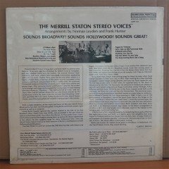 MERRILL STATON VOICES - SOUNDS BROADWAY, SOUNDS HOLLYWOOD, SOUNDS GREAT! - LP DÖNEM BASKISI SIFIR PLAK