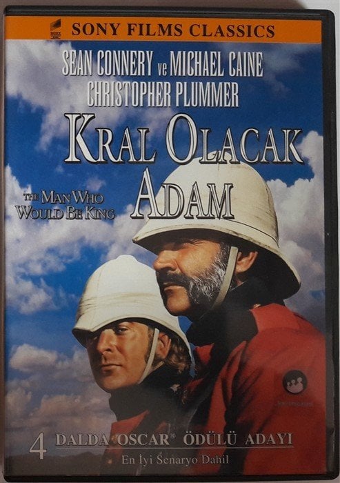 KRAL OLACAK ADAM - The MAN WHO WOULD BE KING - SEAN CONNERY - MICHAEL CAINE - JOHN HUSTON - DVD 2.EL