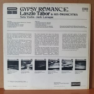 LASZLO TABOR AND HIS ORCHESTRA - GYPSY ROMANCE (1967) - LP 2.EL PLAK
