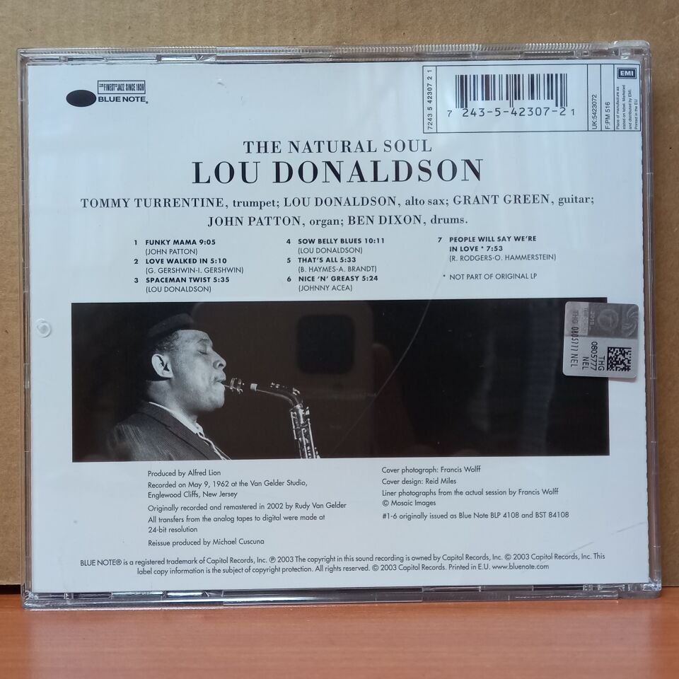 LOU DONALDSON - THE NATURAL SOUL (2003) - CD 2.EL