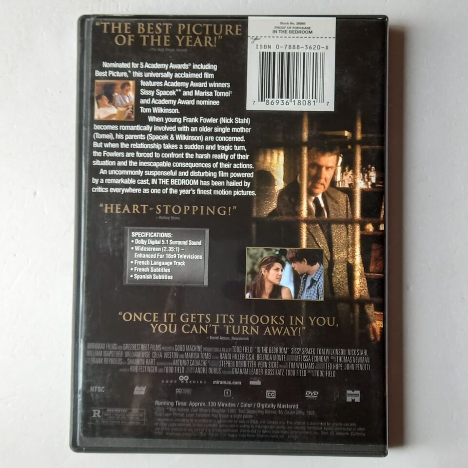 IN THE BEDROOM - SISSY SPACEK, TOM WILKINSON, NICH STAHL - DVD 2.EL 1.BÖLGE