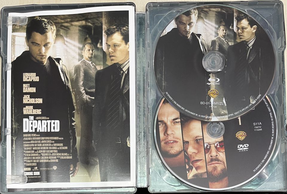 THE DEPARTED - KÖSTEBEK - MARTIN SCORSESE - LEONARDO DICAPRIO - STEELBOOK BLURAY & DVD 2.EL
