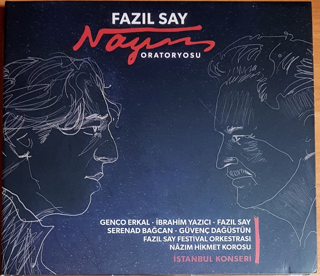FAZIL SAY - NAZIM ORATORYOSU / GENCO ERKAL, İBRAHİM YAZICI, SERENAD BAĞCAN, GÜVENÇ DAĞÜSTÜN (2017) ADA MÜZİK CD 2.EL