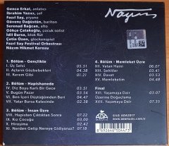 FAZIL SAY - NAZIM ORATORYOSU / GENCO ERKAL, İBRAHİM YAZICI, SERENAD BAĞCAN, GÜVENÇ DAĞÜSTÜN (2017) ADA MÜZİK CD 2.EL