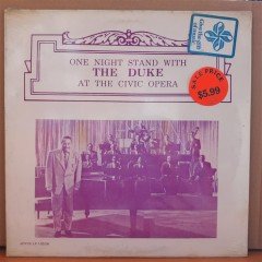 DUKE ELLINGTON - ONE NIGHT STAND WITH THE DUKE AT THE CIVIC OPERA - LP DÖNEM BASKISI SIFIR PLAK