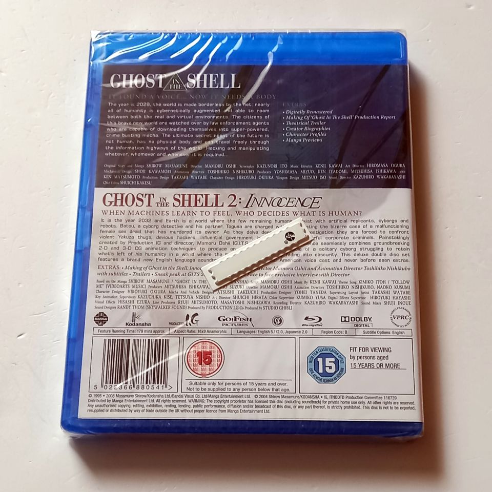GHOST IN THE SHELL 2: INNOCENCE - ANIME - YÖN.: MAMOTRU OSHII - BLU-RAY REGION B TÜRKÇE ALTYAZI YOKTUR SIFIR