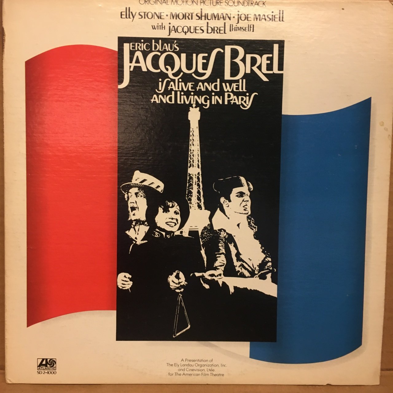 JACQUES BREL IS ALIVE AND WELL AND LIVING IN PARIS SOUNDTRACK MORT SHUMAN ELLY STONE 1974 2.EL 2PLAK