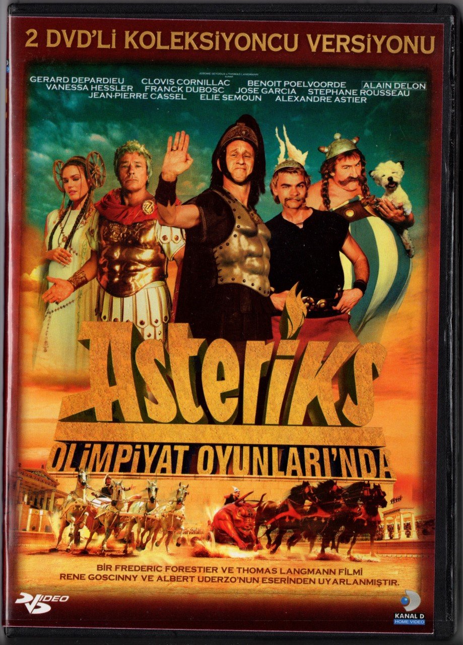 ASTERİKS OLİMPİYAT OYUNLARINDA - ASTÉRIX AUX JEUX OLYMPIQUES - GÉRARD DEPARDIEU - ALAIN DELON - 2DVD 2.EL