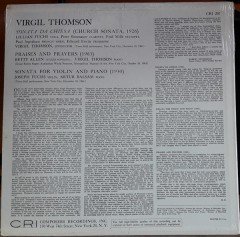 THOMSON: TWO CHAMBER WORKS AND A SONG-CYCLE - LP SIFIR