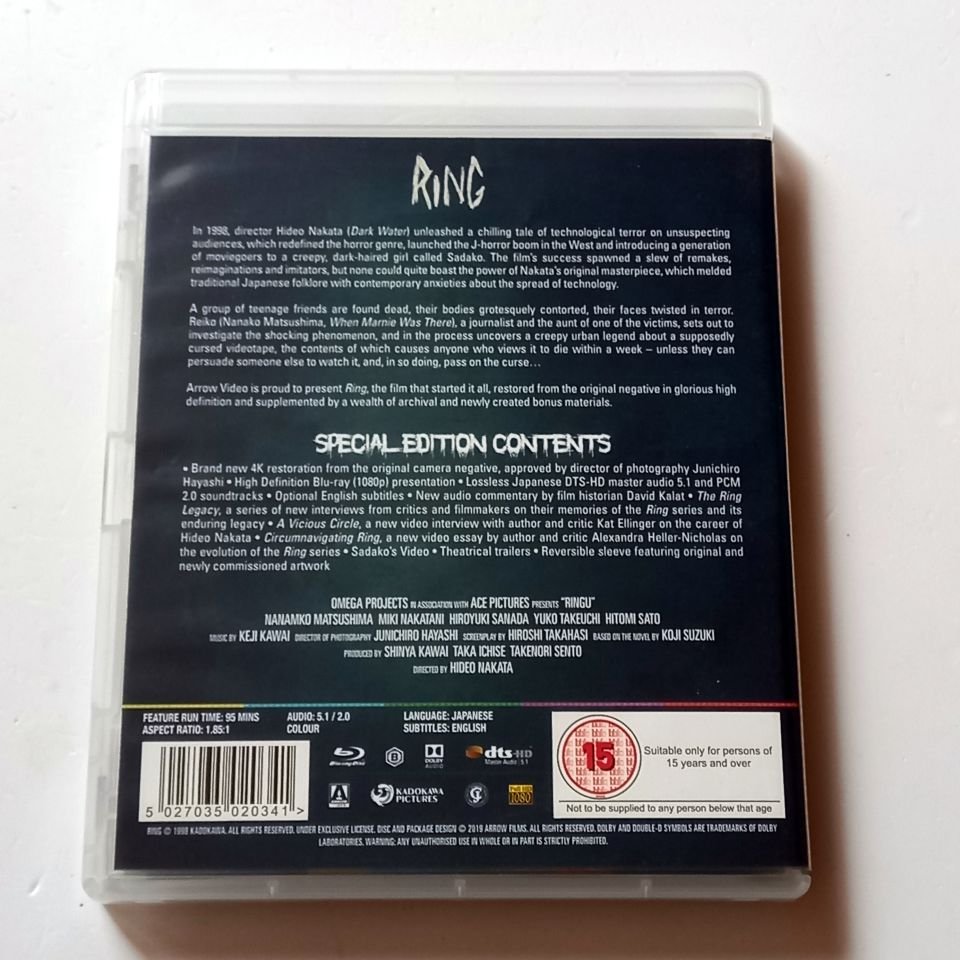 RING / RINGU - NANAMKO MATSUSHIMA, MIKI NAKATANI, YÖN.: HIDEO NAKATA - BLU-RAY SPECIAL EDITION 2.EL TÜRKÇE ALTYAZI YOKTUR