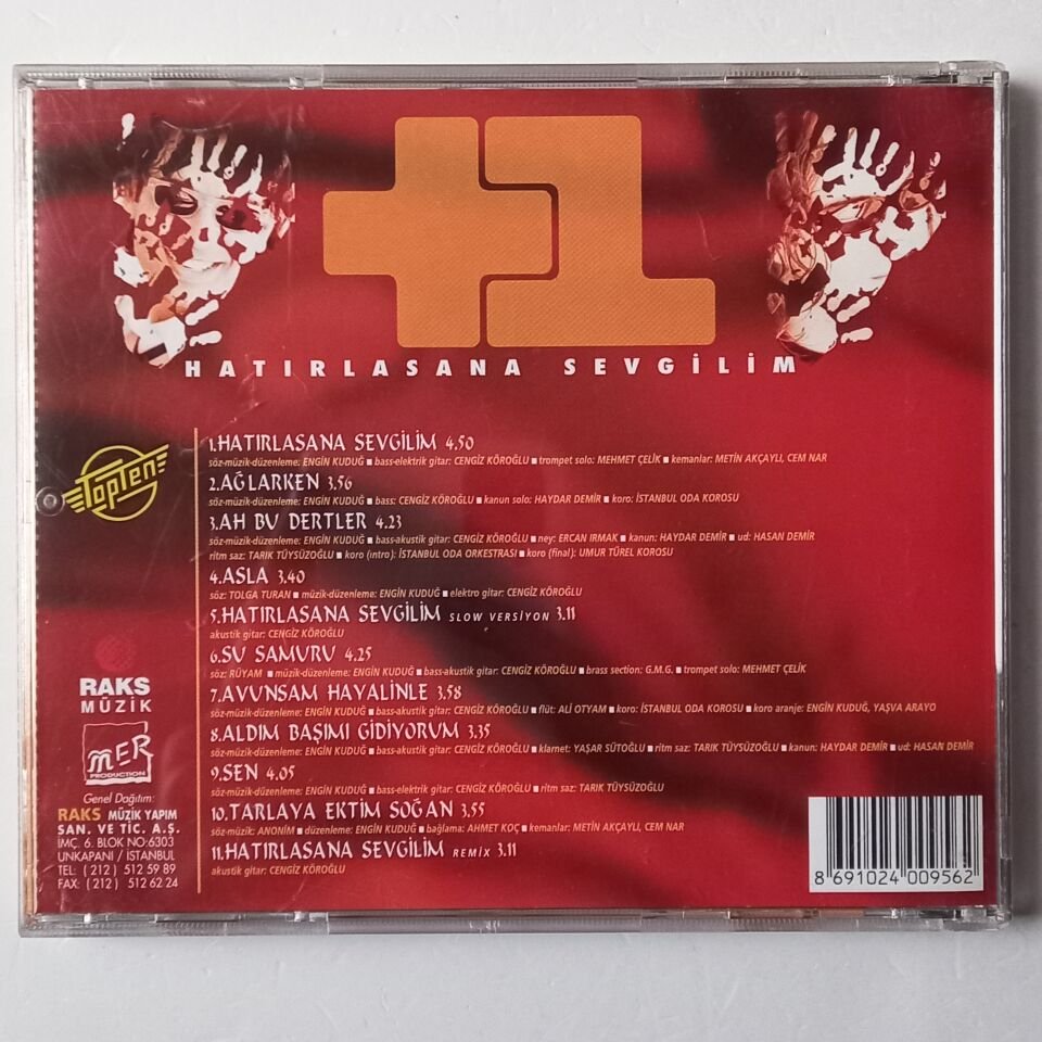+ 1 – HATIRLASANA SEVGİLİM (1998) - CD 2.EL