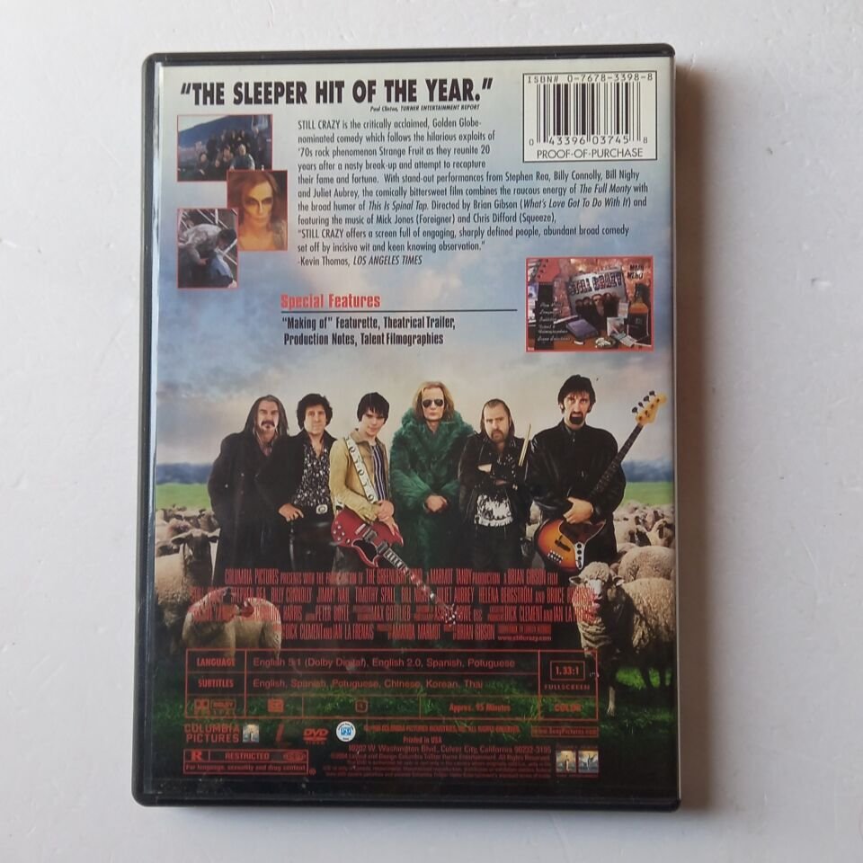 STILL CRAZY - LEE WILLIAMS, STEPHEN REA, BILLY CONNOLLY - DVD 1.BÖLGE 2.EL